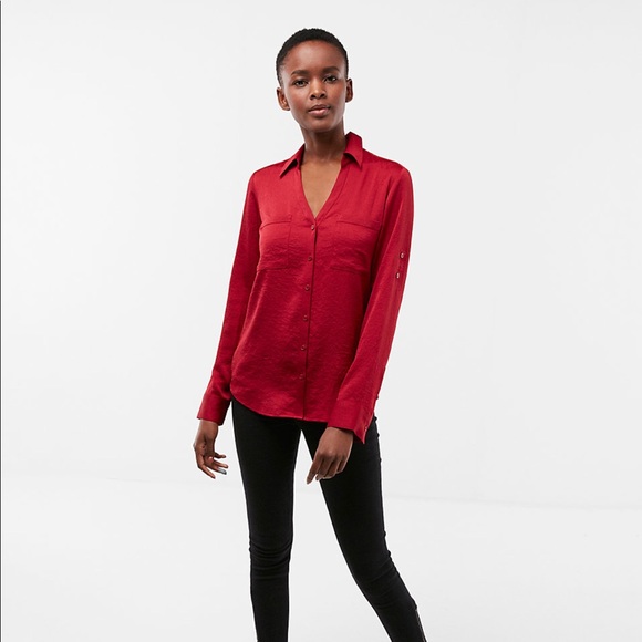 ❗️NWT❗️ Express Portofino Slim Fit Shirt - Picture 1 of 4